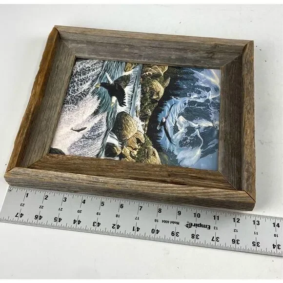 John Van Straalen Fishing At Eagle Rocks Framed Art Print 13in L x 11in W DJ1770 - Picture 12 of 12